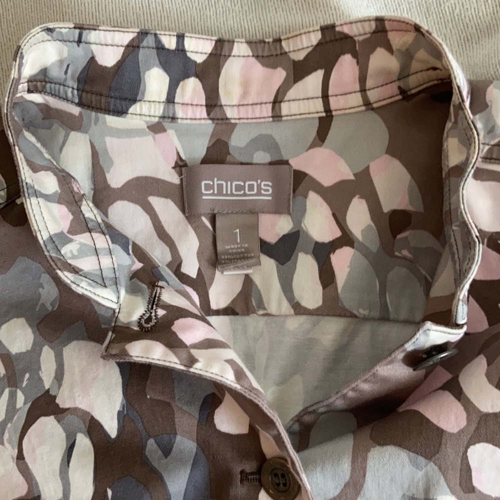 Chicos Lightweight Jacket Size 1 - image 3